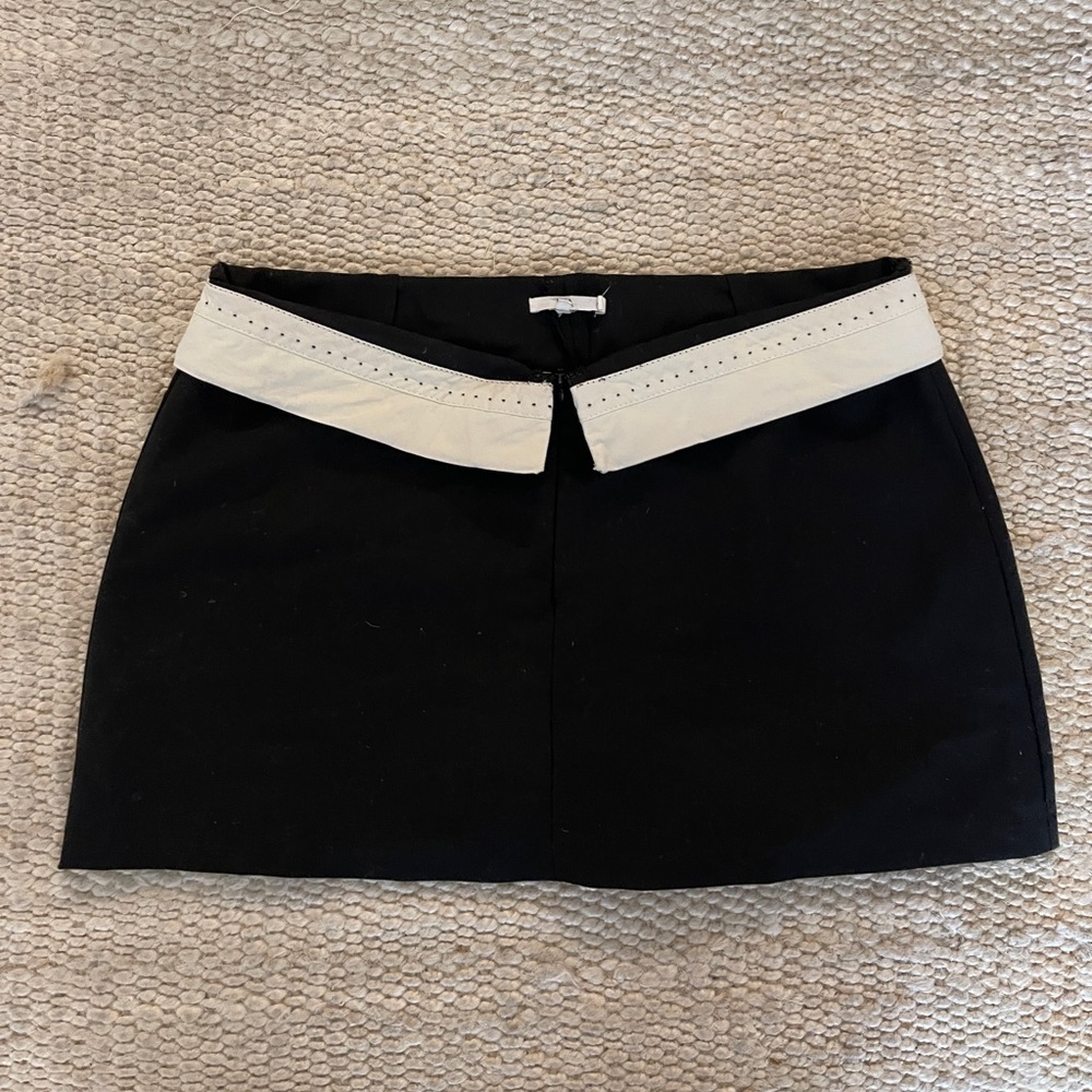 NIA Black and White Mini Skirt